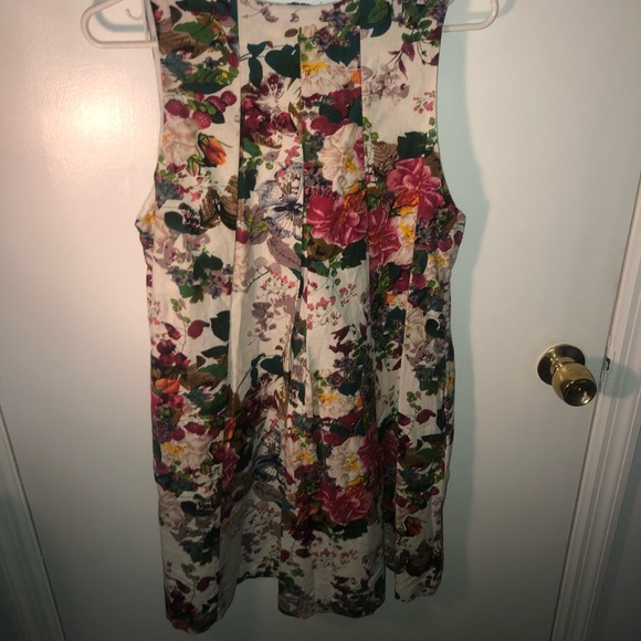 Umgee Flowered Mini Dress Size Small - Picture 4 of 4